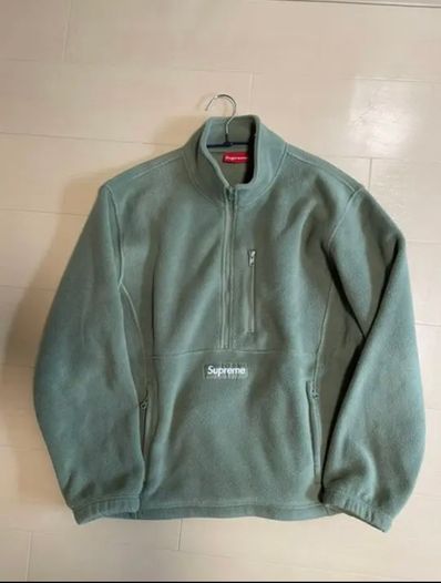 Supreme Polartec Half Zip Pullover "Light Olive"
