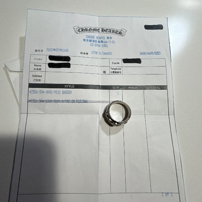 Chrome Hearts Dagger Ring "Silver"