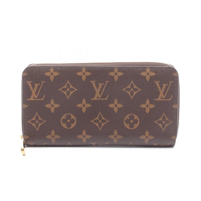ルイ・ヴィトン LOUIS VUITTON ジッピーウォレット ラウンド長財布 財布 キャンバス PVC モノグラム メンズ レディース ブラウン系 M42616 【中古】