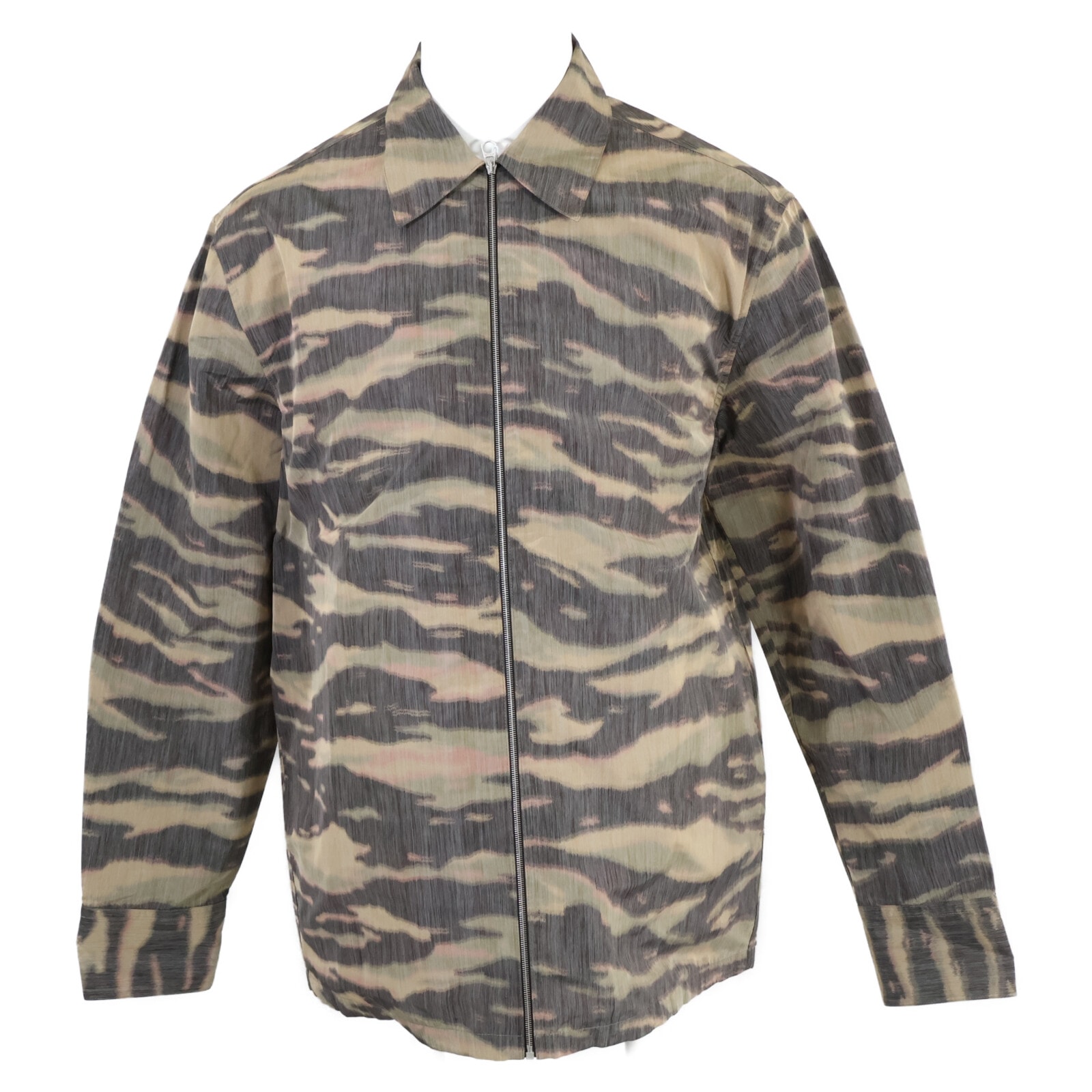 ジルサンダー 新品同様 ナイロンツイルジップシャツジャケット ブルゾン 48