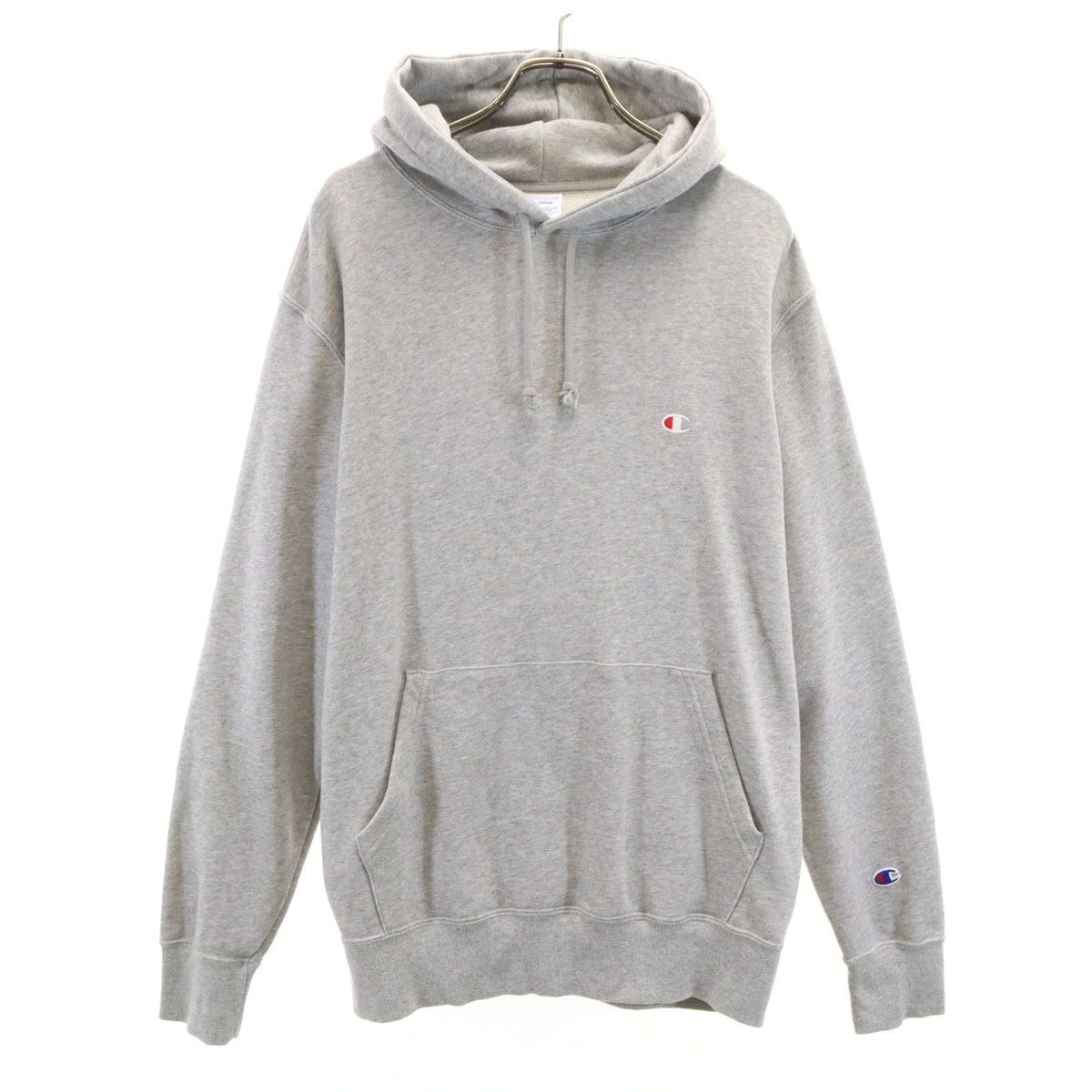 Champion チャンピオン 長袖 スウェットパーカー XL グレー プルオーバー