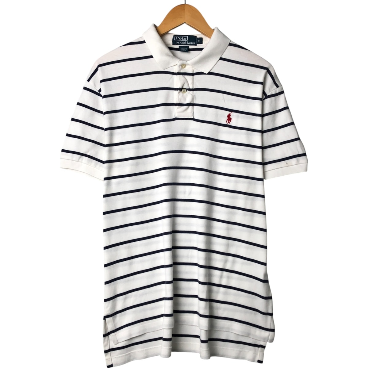 古着 ラルフローレン Ralph Lauren POLO by Ralph Lauren 半袖 ボーダー ポロシャツ メンズM相当/eaa562465