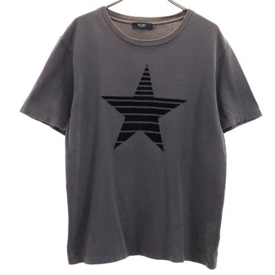 BEAMS HEART ビームスハート フロッキースター 半袖 Tシャツ M チャコール