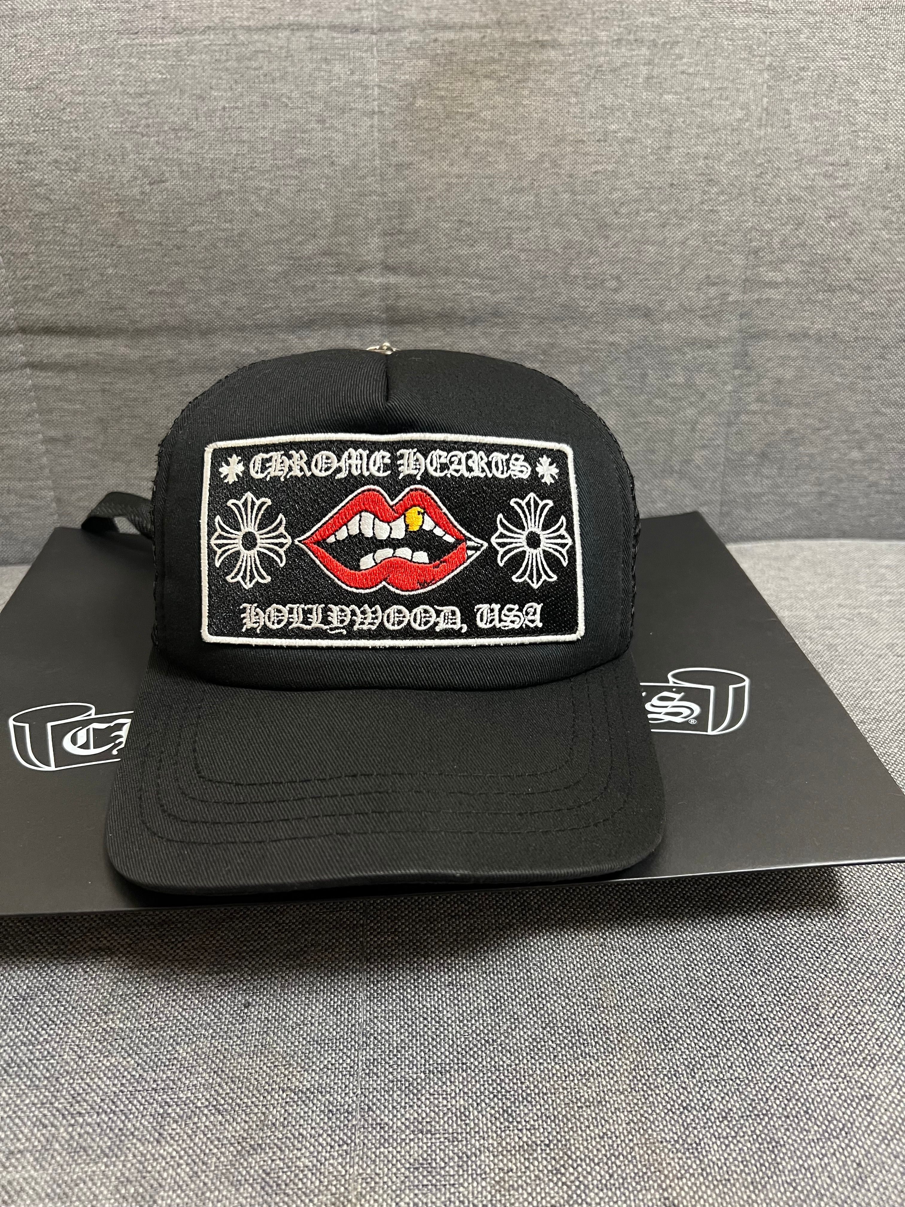 Chrome Hearts Tracker Cap Chomper "Black"