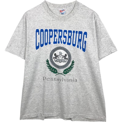 古着 90年代 ヘインズ Hanes HEAVYWEIGHT 50/50 3連プリント プリントTシャツ USA製 メンズXL相当 ヴィンテージ/eaa667557