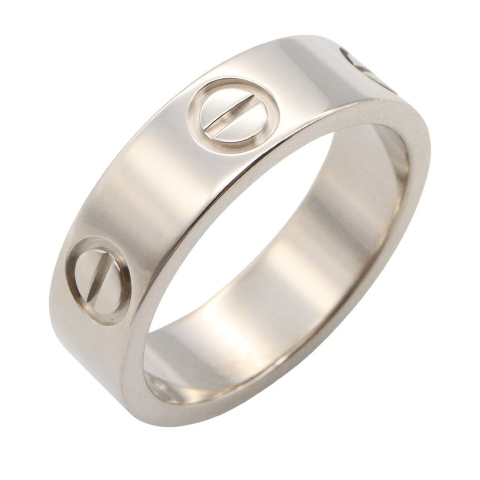 カルティエ CARTIER ラブリング リング・指輪 ジュエリー K18WG(ホワイトゴールド) メンズ レディース シルバー系 【中古】