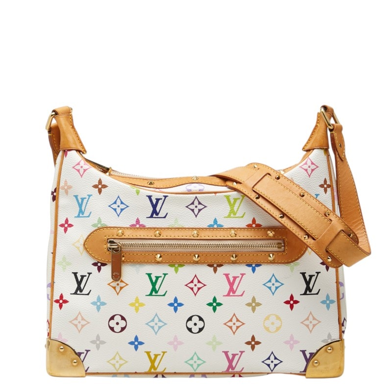 ルイ ヴィトン モノグラム マルチカラー ブローニュ ショルダーバッグ M92660 ブロン PVC レザー レディース LOUIS VUITTON 中古