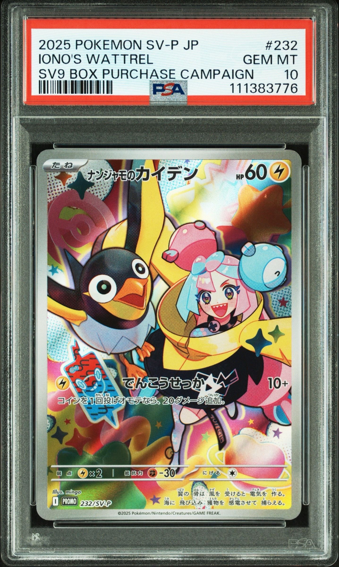 ナンジャモのカイデン P [SV-P 232](プロモーションカード「拡張パック バトルパートナーズ Box購入キャンペーン」)