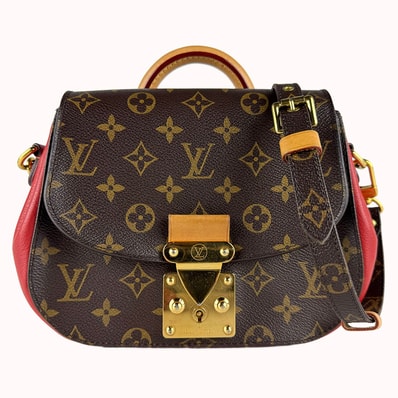 ルイ ヴィトン LOUIS VUITTON ショルダーバッグ モノグラム エデンPM モノグラムキャンバス/レザー レッド/ブラウン レディース M40814【中古】 z10943