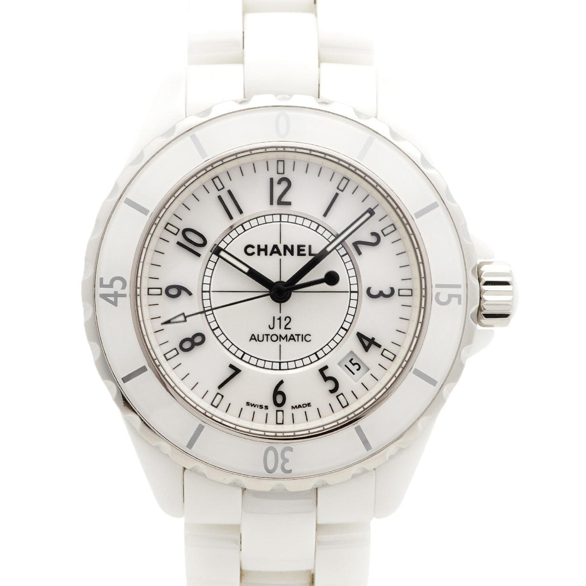 ★SALE【6wdc0243】シャネル J12 H0970 白文字盤【中古】腕時計 メンズ