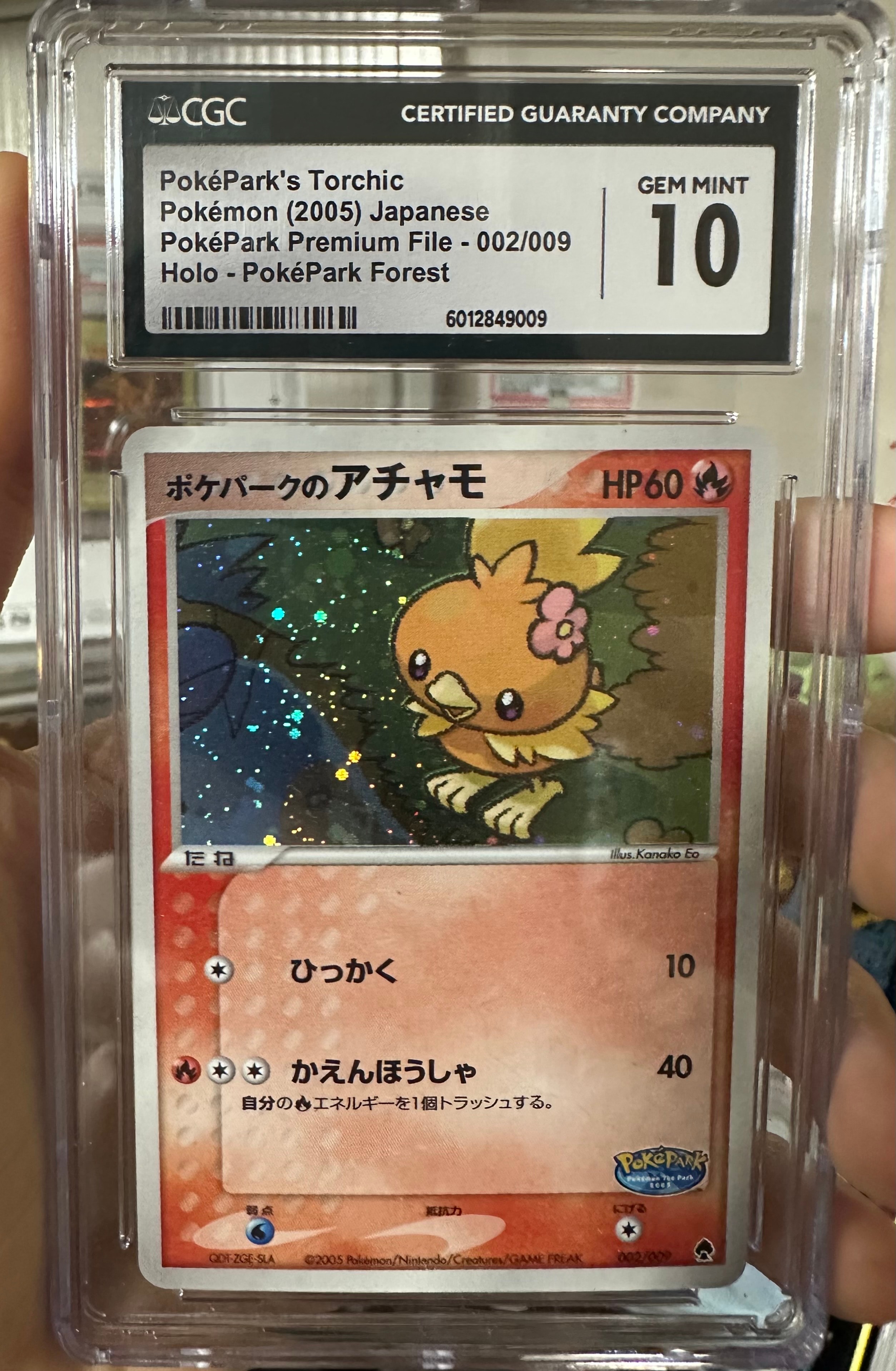 PSA9】ポケパークのアチャモ [PCG 002/009](ポケパークプレミアム