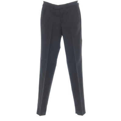 【中古】アレキサンダーマックイーン Alexander McQueen ウールモヘヤ ドレススラックスパンツ ブラック【サイズ46】【メンズ】