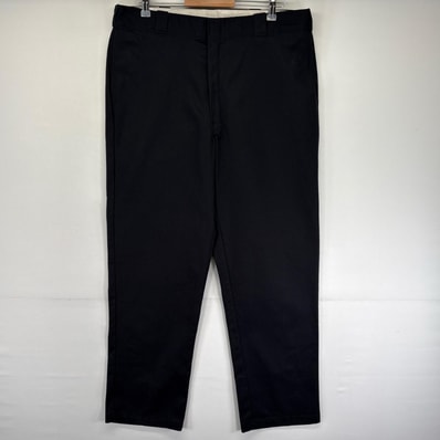 古着 ディッキーズ Dickies パンツ ワークパンツ チノパン スラックス 874 ジッパーフライ 大きいサイズ w40 L32 ブラック系 メンズ