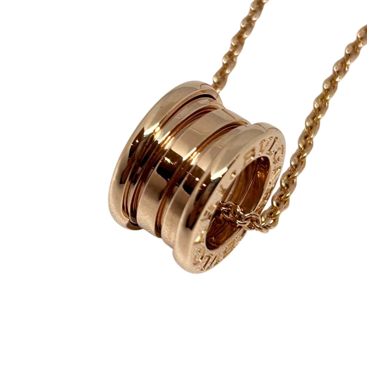 BVLGARI ブルガリ B-ZERO1 ビーゼロワン K18PG ネックレス 335924 K18ピンクゴールド ゴールド ユニセックス【中古】