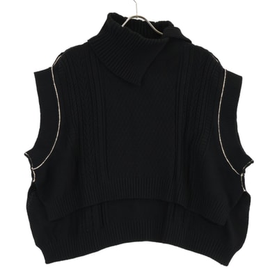 ワイズ 【美品】YB-K81-680 オーバーサイズ アシメントリー タートルネック ニット 2