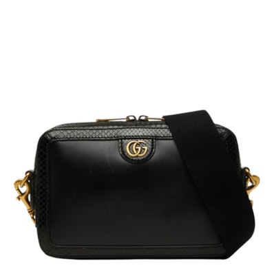 グッチ GGマーモント ショルダーバッグ クラッチバッグ 2WAY 710861 ブラック パイソン レザー レディース GUCCI 中古
