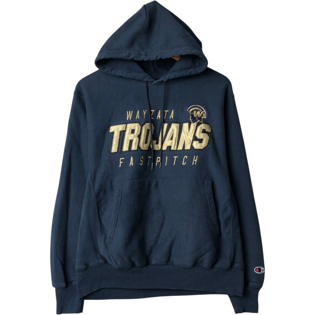 古着 00年代 チャンピオン Champion PREMIUM REVERSE WEAVE プレミアムリバースウィーブ カレッジ スウェットプルオーバーパーカー メンズM相当/eaa645515