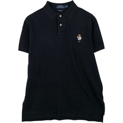 古着 ラルフローレン Ralph Lauren POLO RALPH LAUREN CUSTOM FIT ポロベア 半袖 ポロシャツ メンズL相当/eaa622198