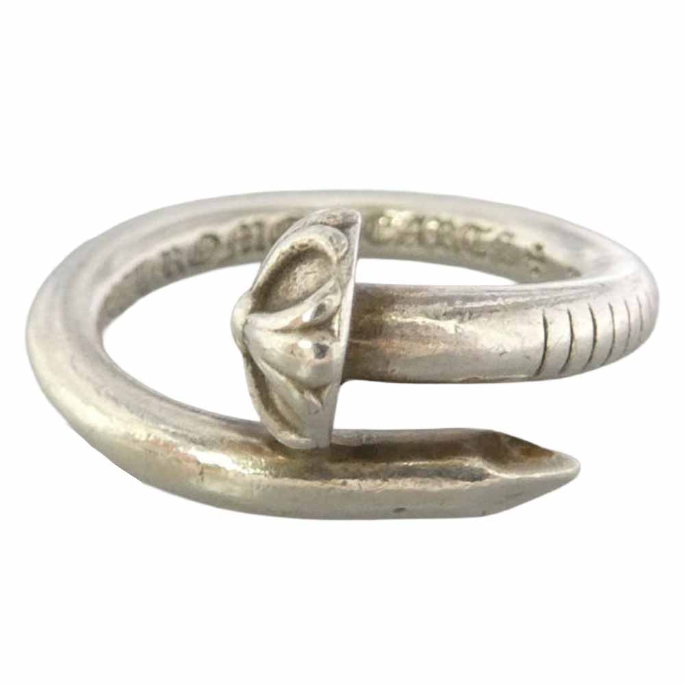 CHROME HEARTS クロムハーツ(原本無) NAIL CRSBALL ネイル クロスボール リング シルバー系 12.5号【中古】