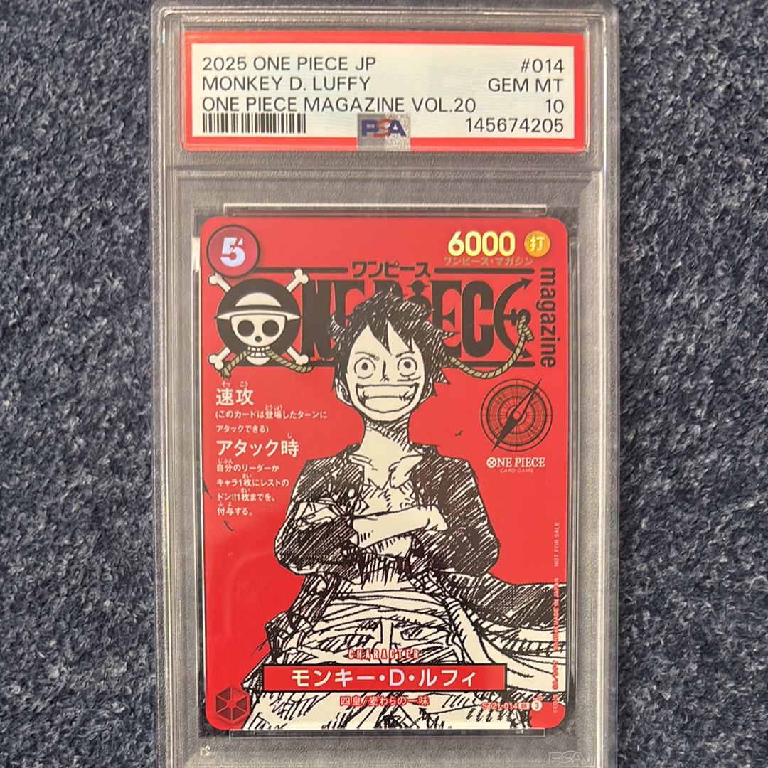 PSA10】モンキー・D・ルフィ SR [ST21-014](プロモーションカード