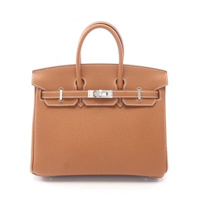 エルメス HERMES バーキン25 ハンドバッグ バッグ レザー トゴ トゴ ゴールド レディース ブラウン系 041344CK 【中古】