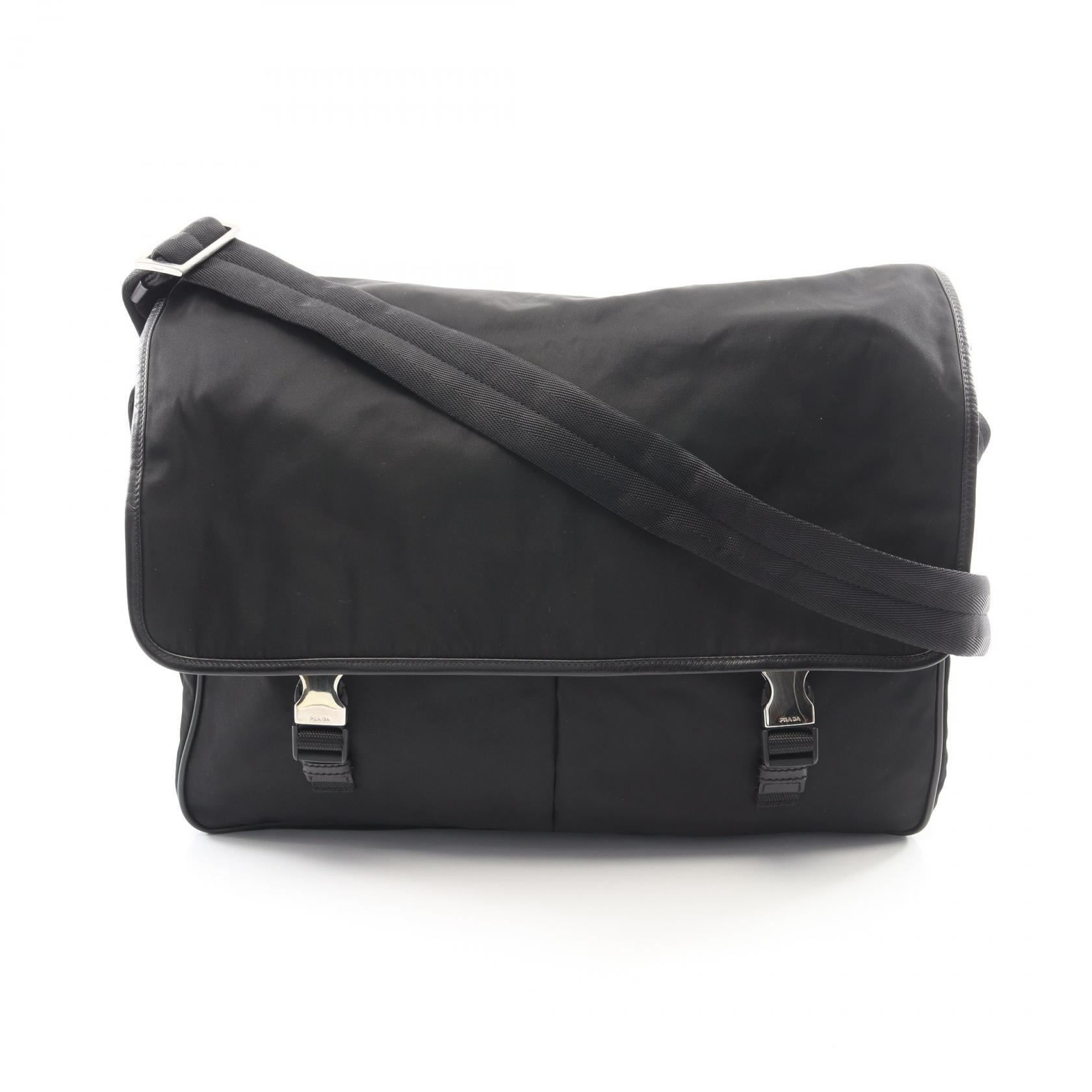 プラダ PRADA ショルダーバッグ バッグ ナイロン メンズ ブラック系 【中古】
