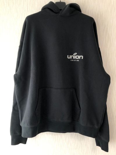 FEAR OF GOD ESSENTIALS × UNION Vintage Hoodie Vintage "Black"