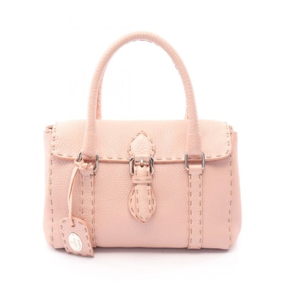 フェンディ FENDI セレリア ミニリンダ ハンドバッグ バッグ レザー レディース ピンク系 8BR486NDU 【中古】