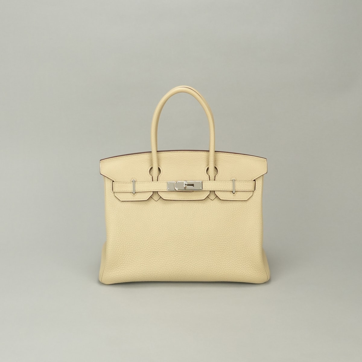 エルメス HERMES バーキン30 バッグ トートバッグ トゴ パルシュマン Parchemin ベージュ Beige シルバー金具 ハンドバッグ