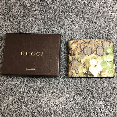 GUCCI GG Blooms Mini Wallet "Green"