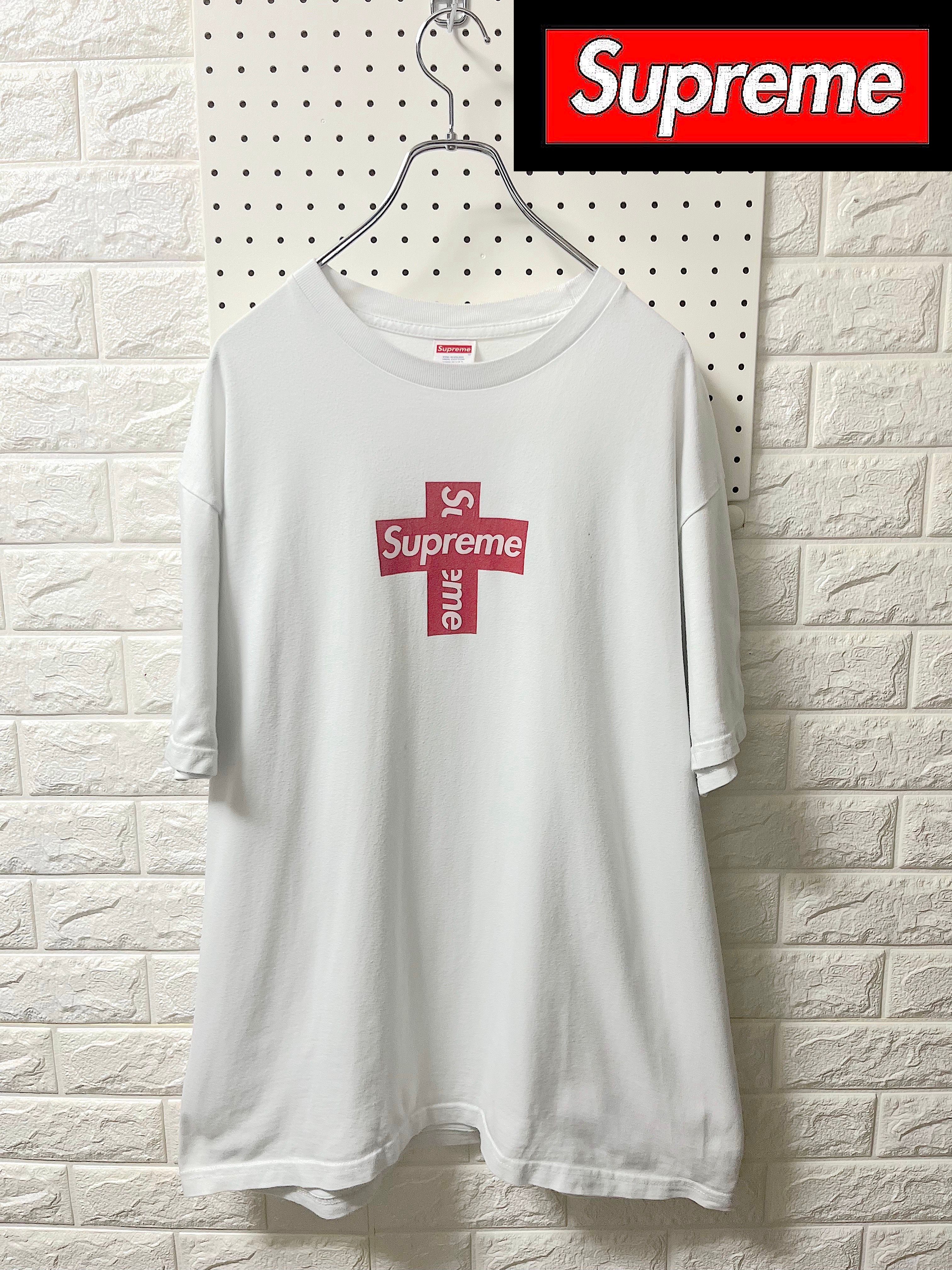 Supreme Cross Box Logo Tee "White"