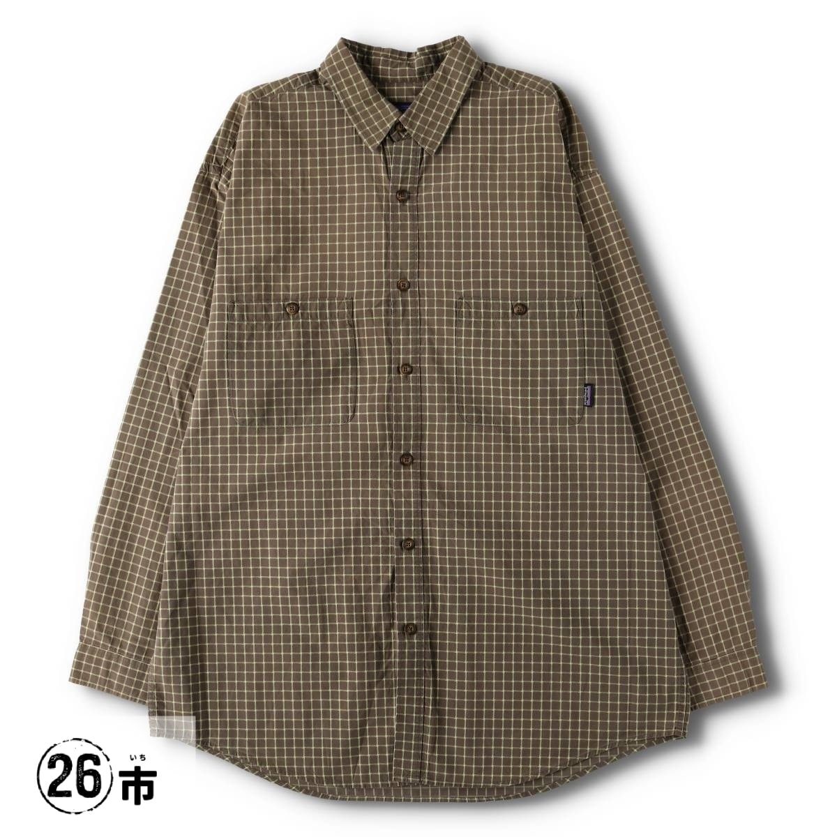 古着 00年代 パタゴニア Patagonia ORGANIC COTTON オーガニックコットン ピマコットンシャツ 長袖 コットンチェックシャツ メンズL相当/evb031444