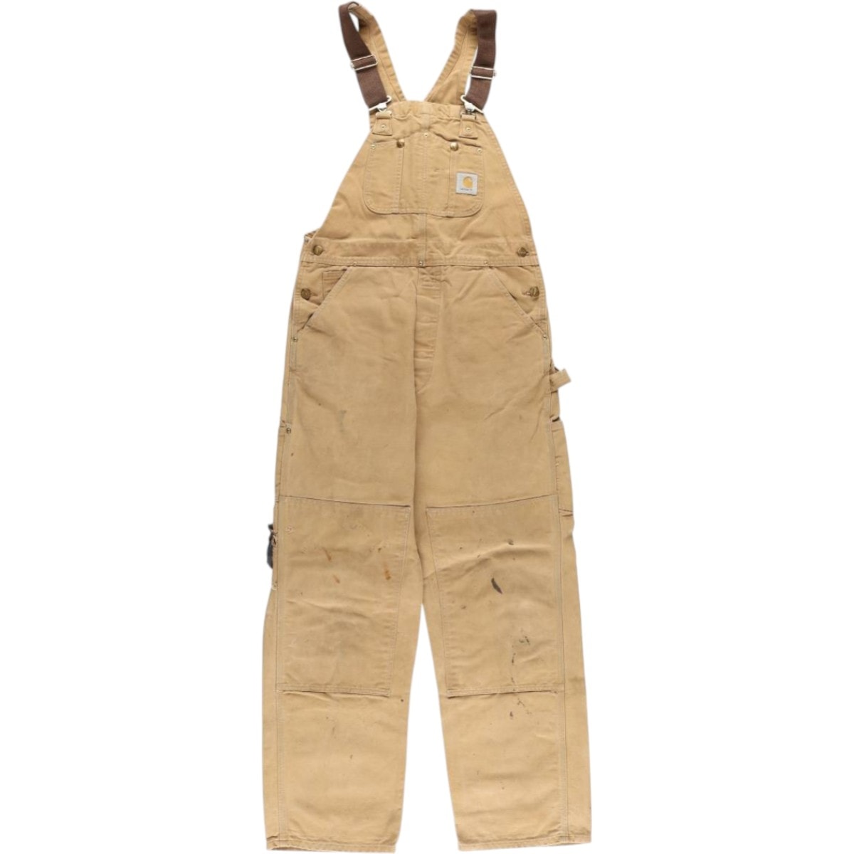 古着 カーハート Carhartt ダブルニー ダック オーバーオール メンズw34相当/eaa572426
