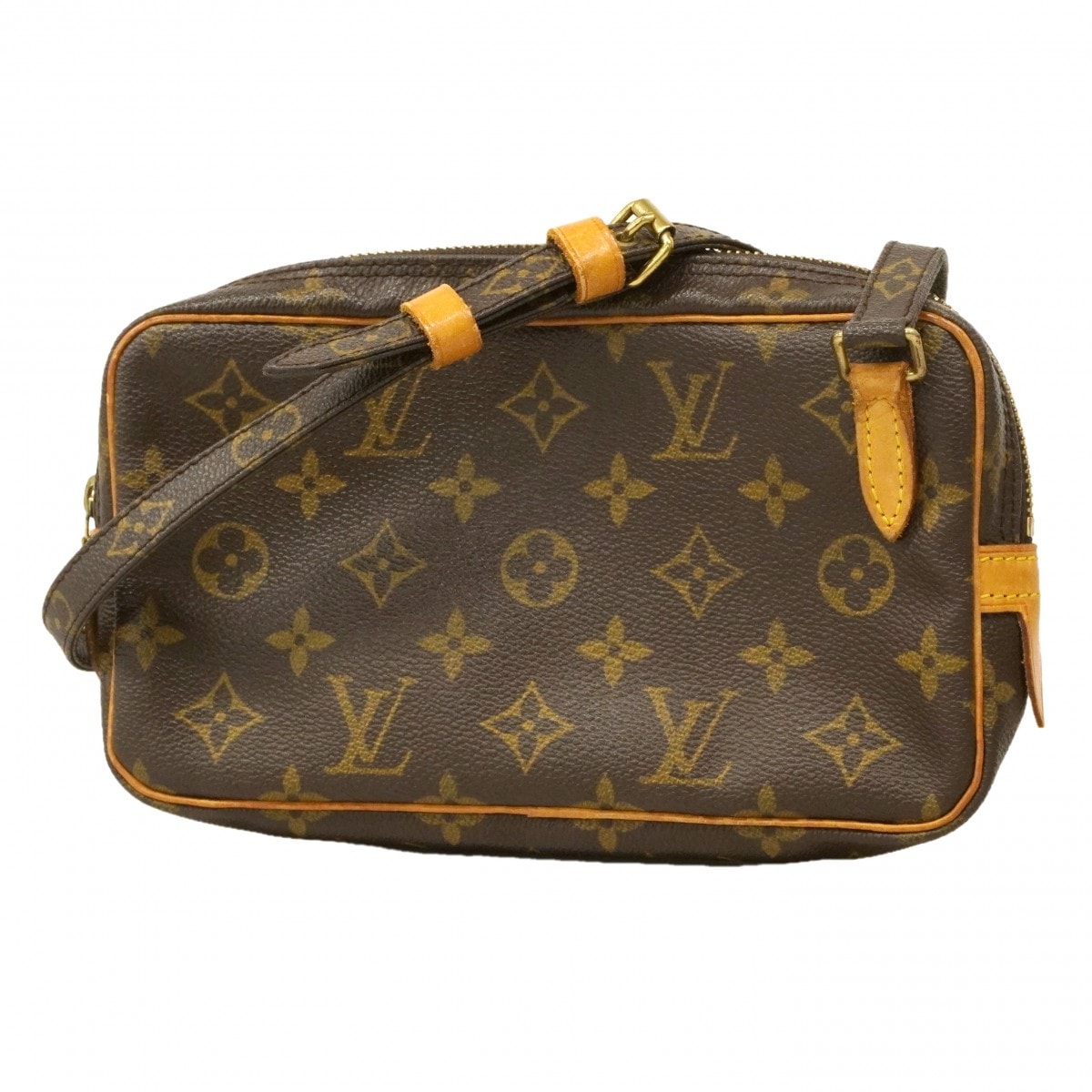 【6db0825】ルイヴィトン ショルダーバッグ モノグラム ポシェットマルリーバンドリエール M51828 ブラウン【中古】レディース