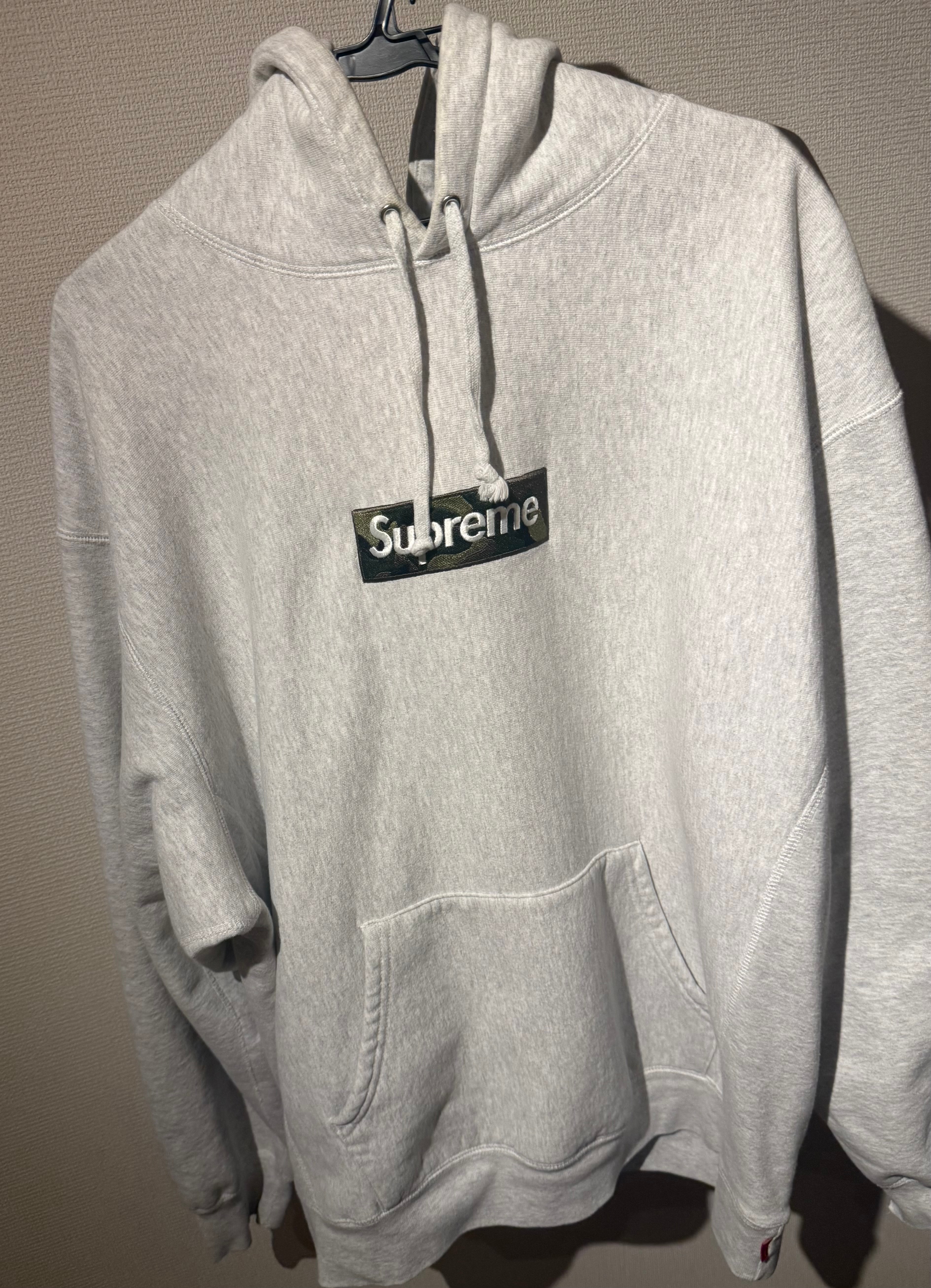 Supreme Box Logo Hooded Sweatshirt "Ash Grey" (23FW)