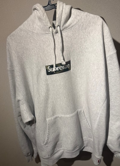 Supreme Box Logo Hooded Sweatshirt "Ash Grey" (23FW)