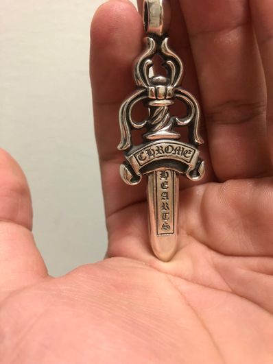 Chrome Hearts Large Dagger Pendant "Silver"
