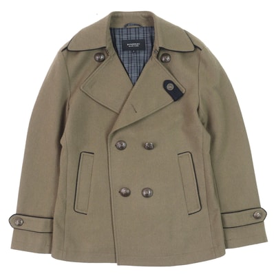 美品 バーバリーブラックレーベル
ダブルブレストジャケット カーキ系 メンズ M