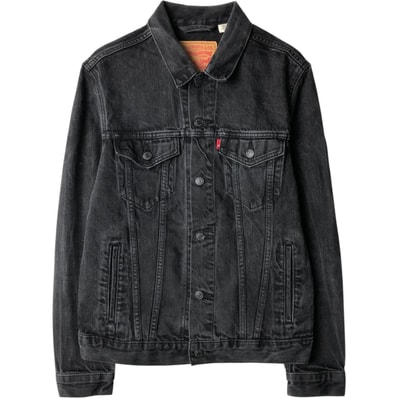 古着 リーバイス Levi's ブラック デニムジャケット Gジャン メンズM相当/eaa654863