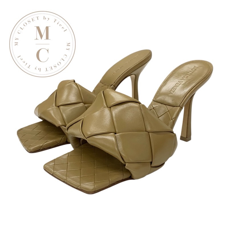 ボッテガヴェネタ BOTTEGAVENETA リド サンダル 靴 シューズ レザー ベージュ イントレチャート ミュール