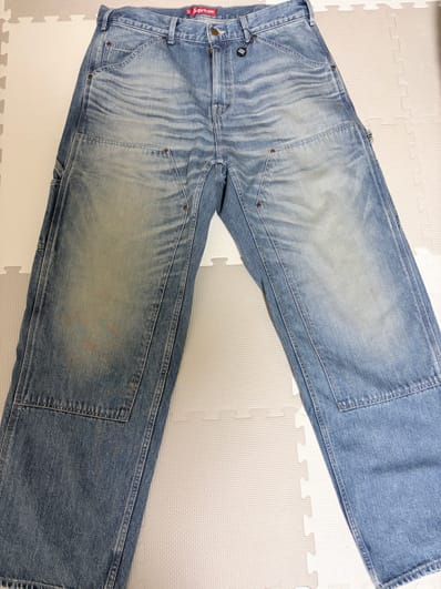 Supreme Worn Double Knee Denim Painter Jean "Washed Indigo"