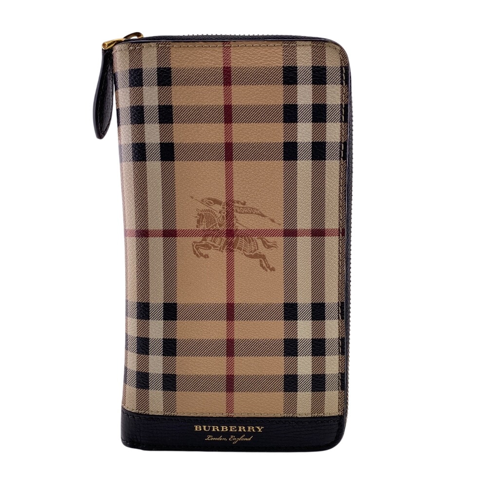 バーバリー BURBERRY 長財布 ノバチェック オーガナイザー ブラック