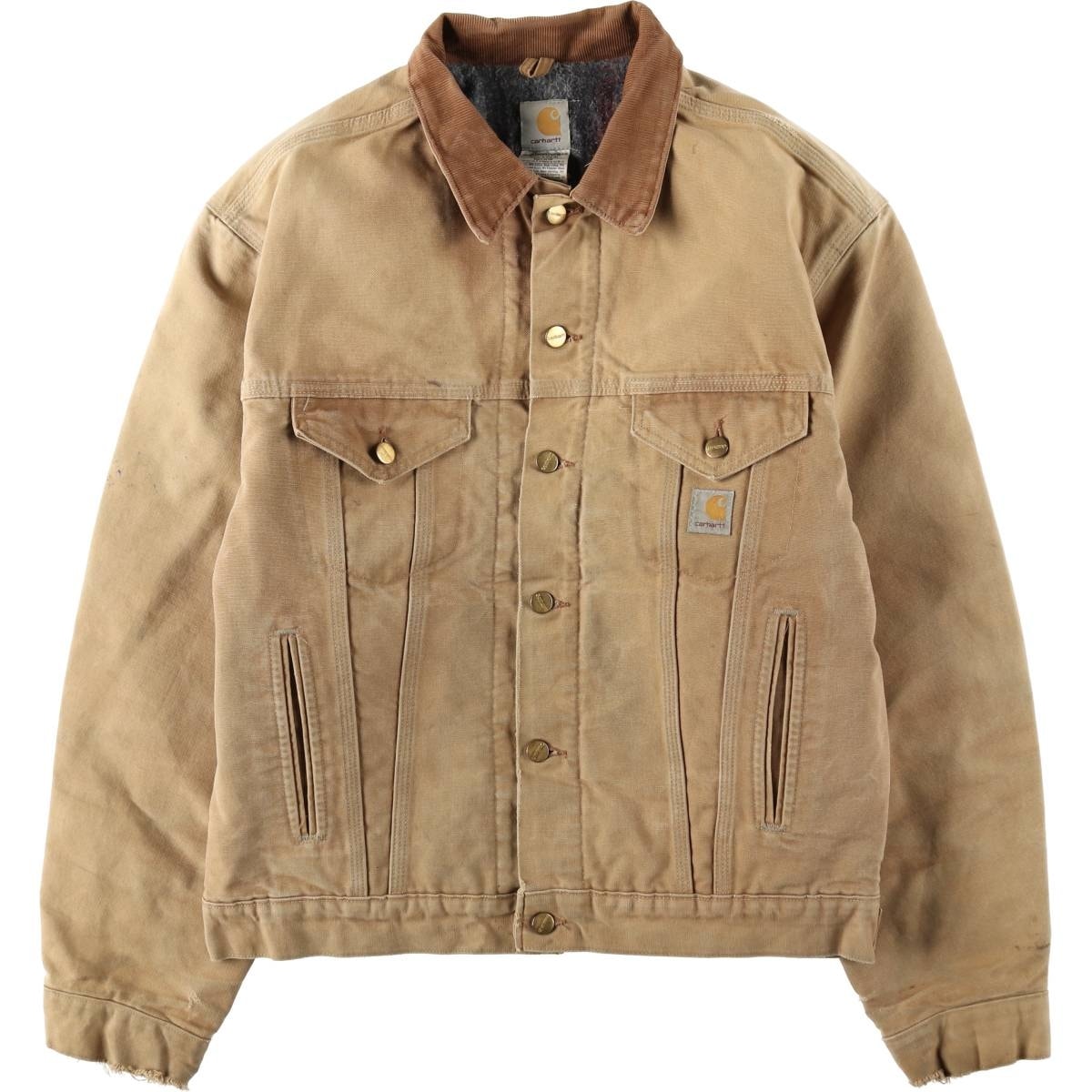 古着 00年代 カーハート Carhartt 中綿入り トラッカージャケット ダックワークジャケット USA製 メンズL相当/eaa636527
