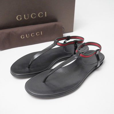 ■未使用品■GUCCI グッチ サンダル サイズ37 ウェブライン トングサンダル 20260528/RA9513