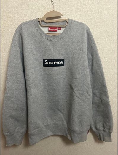 Supreme Box Logo Crewneck "Heather Grey" (22FW)
