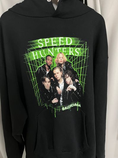 Balenciaga Speedhunters Oversized Hooded "Black"
