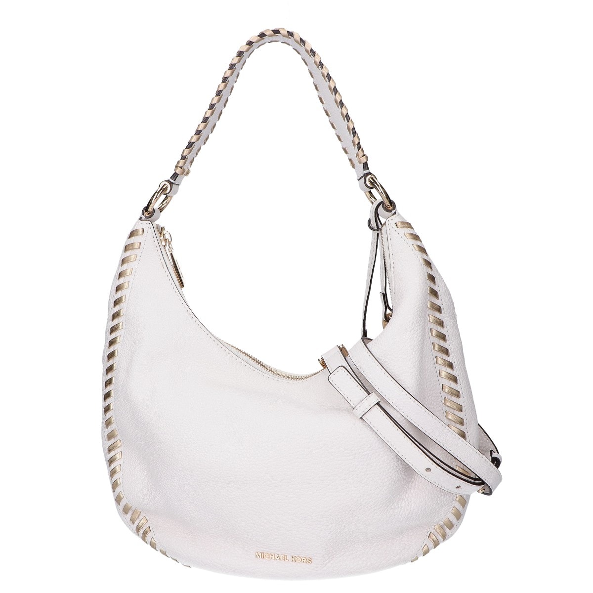 マイケルコース 【美品】30S7GL0L2M Lauryn レザー フリンジチャーム 2WAYショルダー