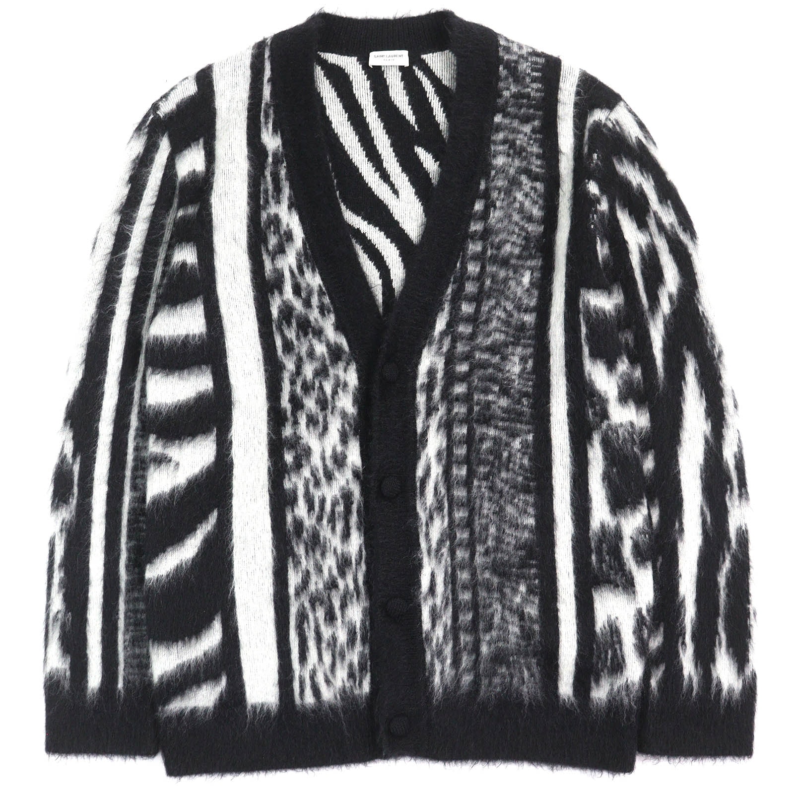 極美品 サンローランパリ Mohair Cardigan XS 690064
