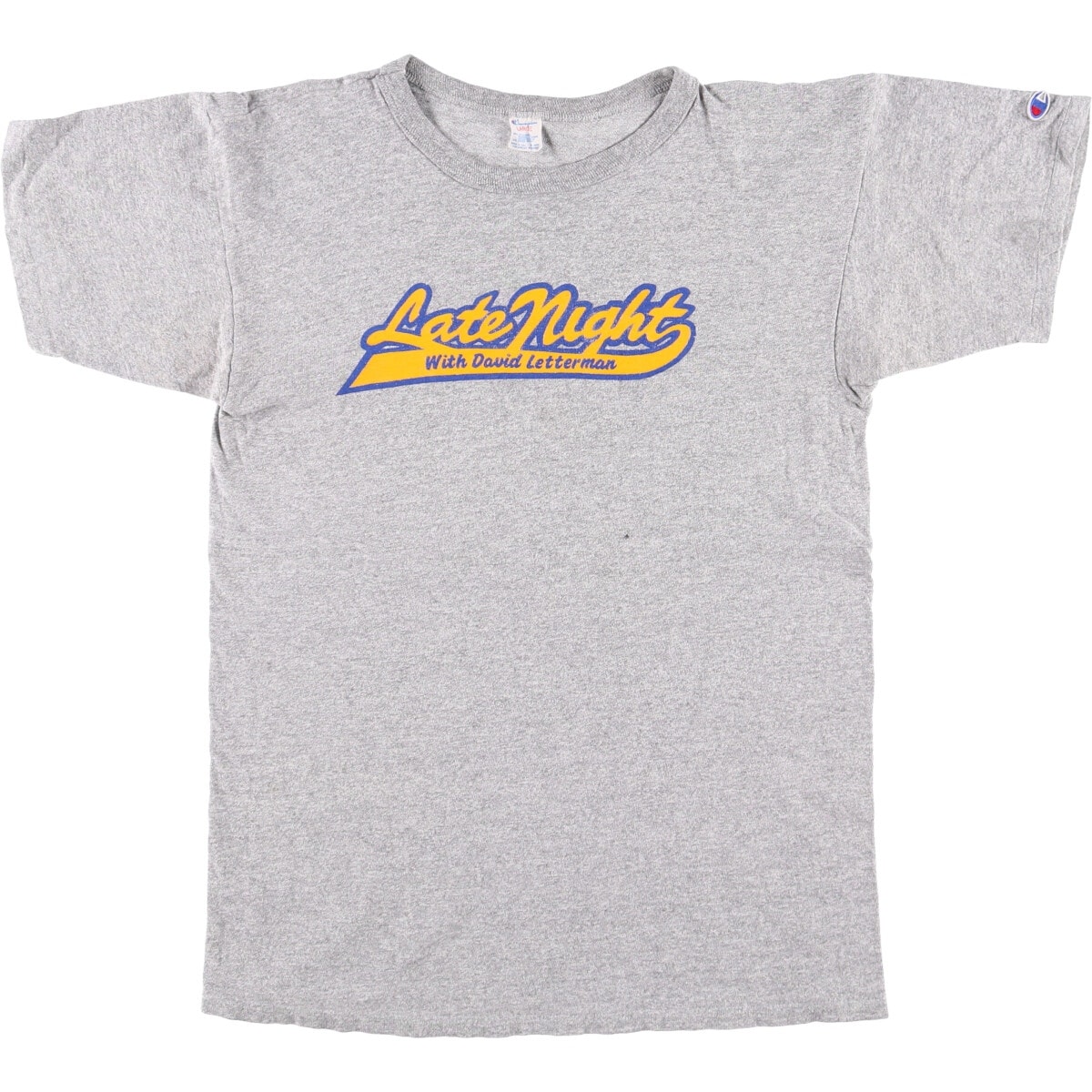 古着 80年代 チャンピオン Champion トリコタグ 88/12 ハチハチワンツーボディー 杢グレー 霜降り スポーツTシャツ USA製 メンズL相当/eaa579961