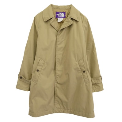 THE NORTH FACE ノースフェイス ステンカラーコート 18AW NY2754N PURPLE LABEL パープル レーベル プリマロフト ステンカラーコート ベージュ系 M【中古】